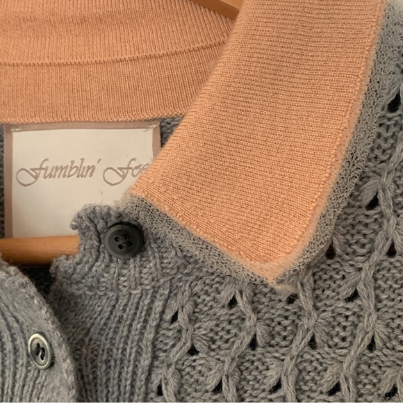 Fumblin Foe Women’s Button Down Knit Cardigan Sweater - Picture 8 of 8